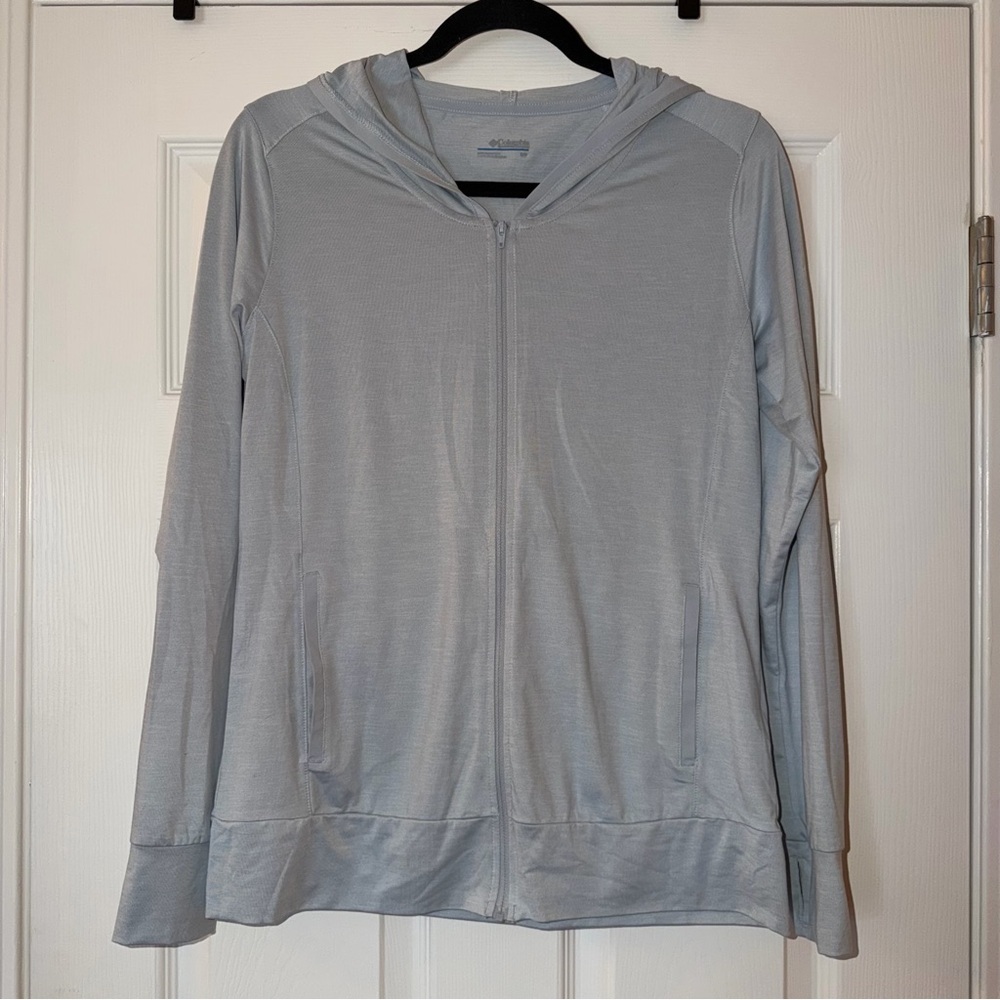 Columbia Heather Gray Full-Zip Jacket